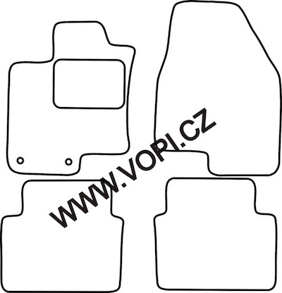 Autokoberce Nissan Qashqai 7 míst 11/2008 - 01/2014 Royalfit (3257)